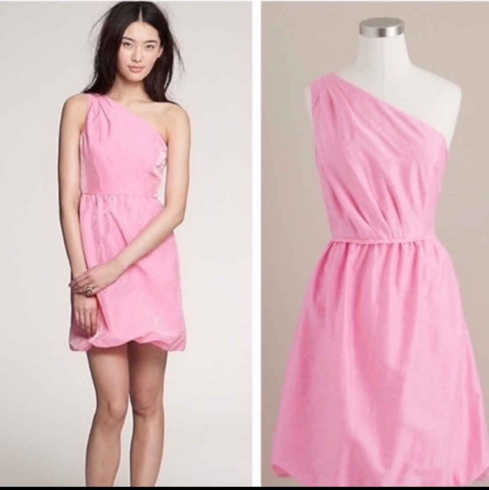 BNWT J. Crew One Shoulder Semi-Formal Dress